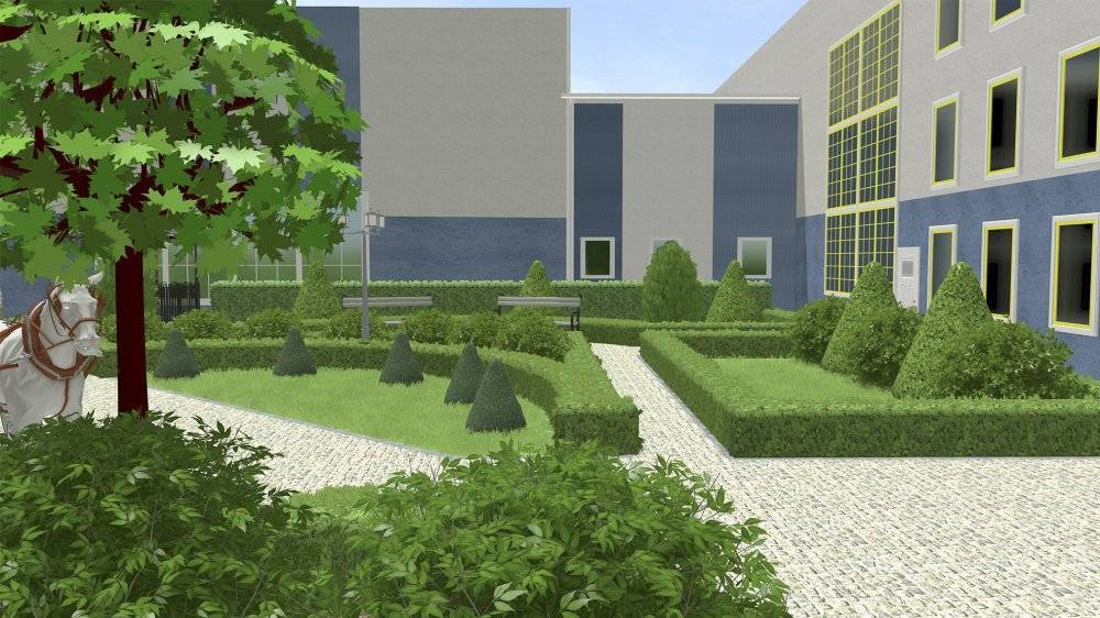 Ландшафтное проектирование территории предприятия