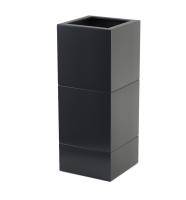 Купить кашпо rostini cari 40*40*100 антрацит в 