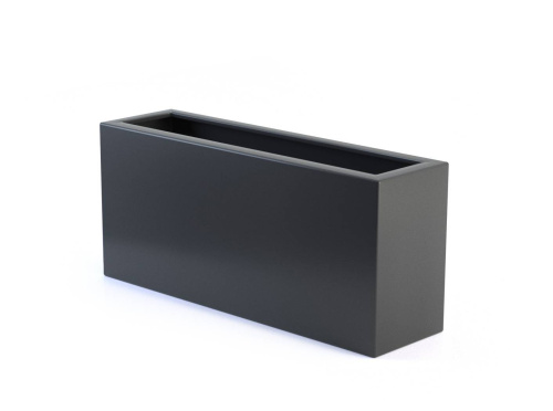 Купить кашпо rostini bella 90*25*40 антрацит в  | Фото, Описание, Цена