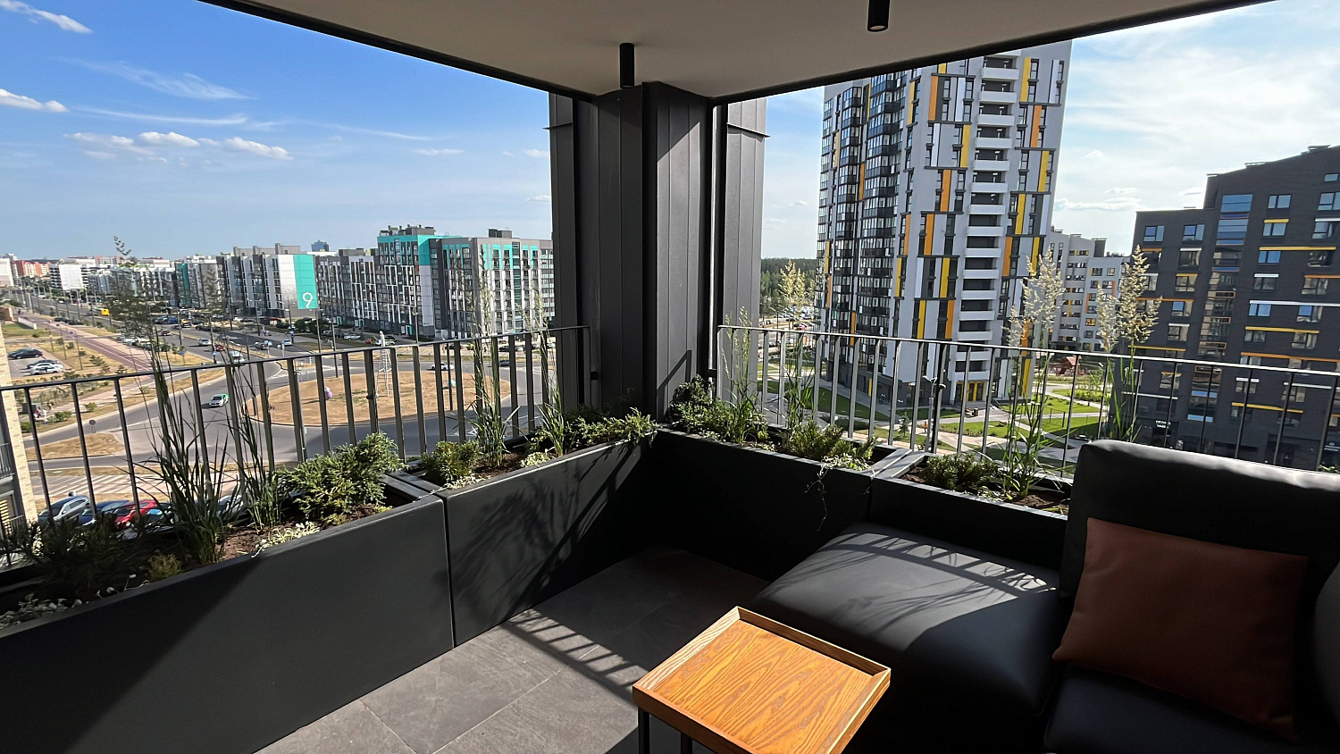 Кашпо Rostini BELLA 90*25*40 антрацит